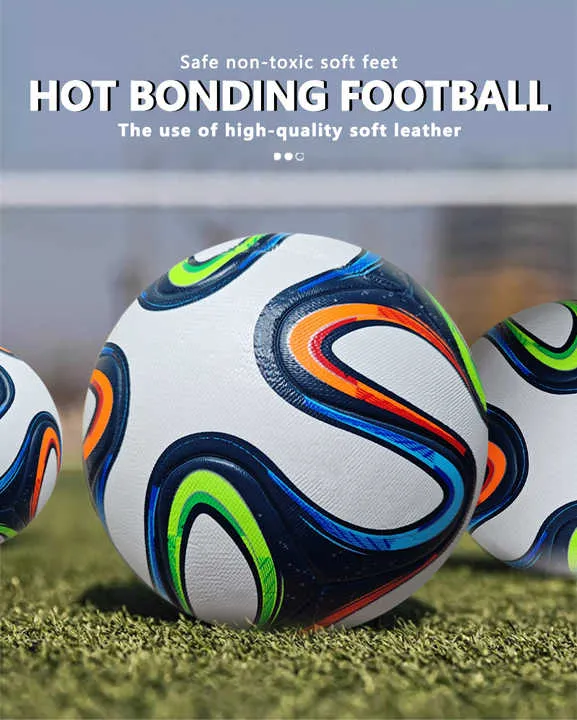 العالم أرخص سعر رسمي حجم 5 سلس كرة القدم الأصلية كرات التدريب لكرة القدم فوتبول World's Cheapest Official Size 5 Seamless Original Soccer Training Balls Football Futbol