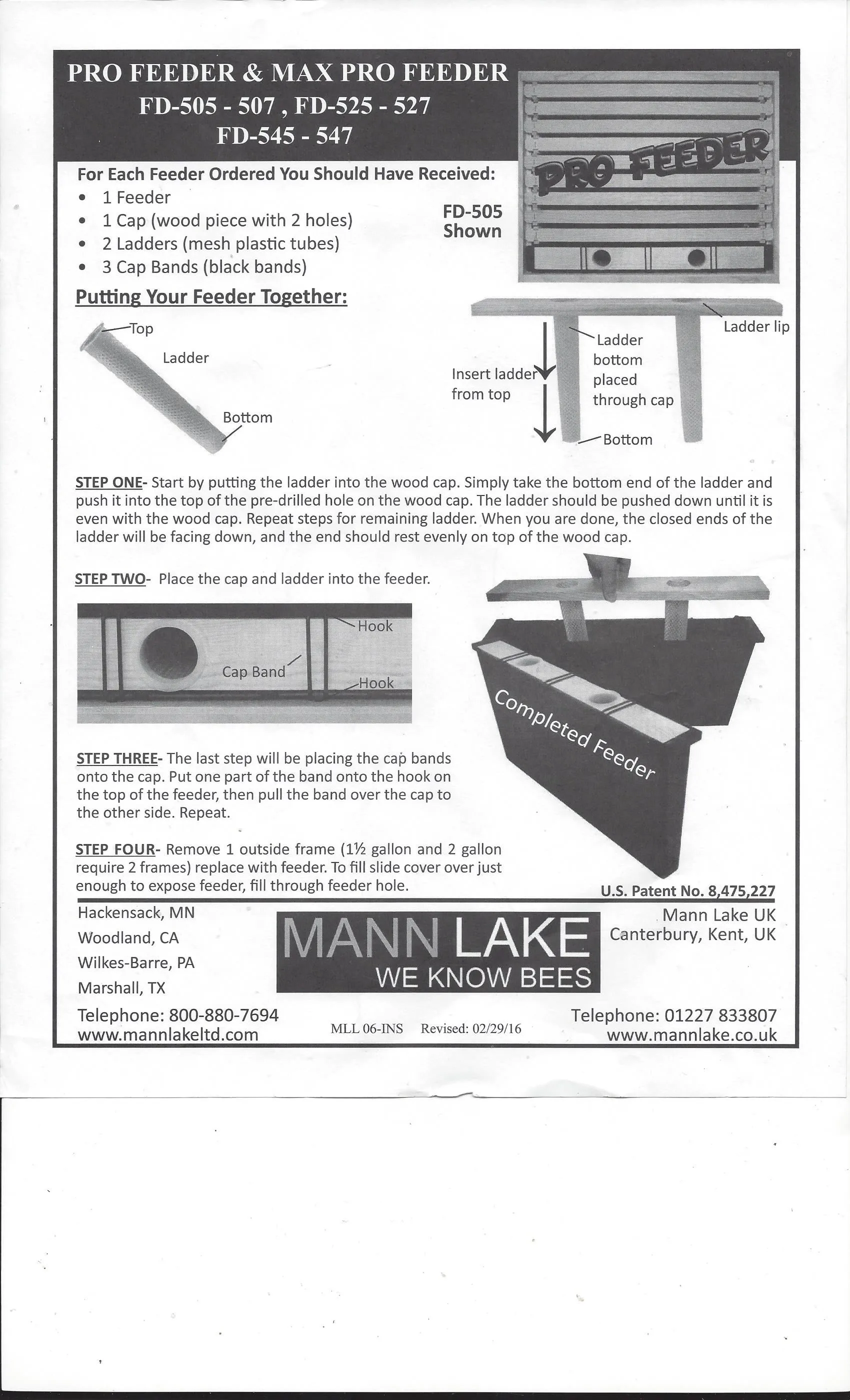 2 Gallon Cap and Ladder Feeder