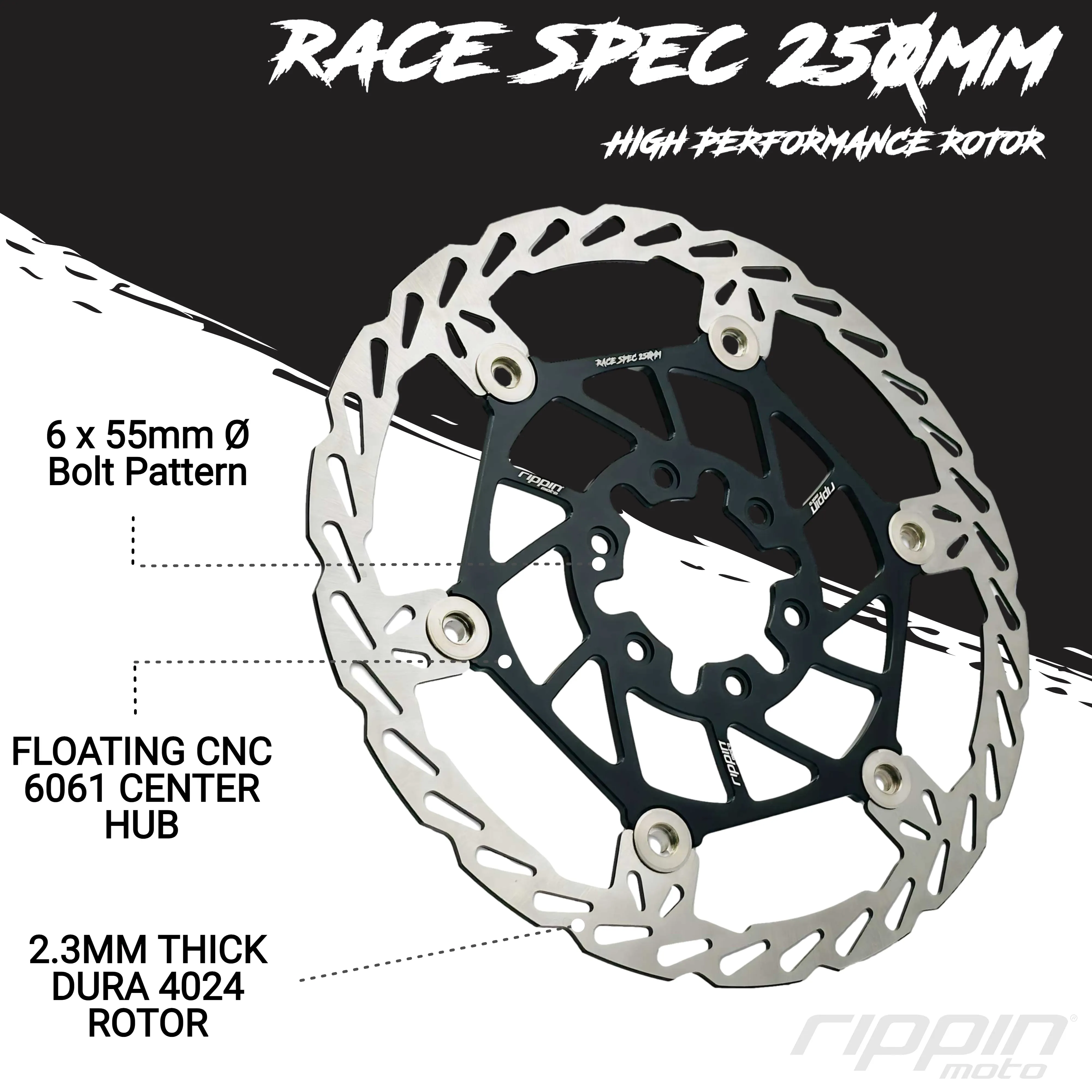 250mm Race Spec Oversize Brake Rotor (Rear - Surron/ERP)