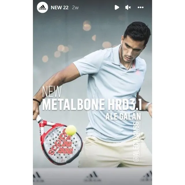 adidas Ale Galan Metalbone HARD RUBBER 2022 Padel Racket [WN]