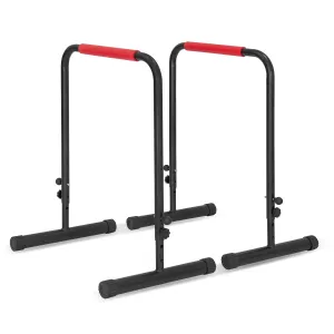 Adjustable Steel Parallel Bars with Soft Grips, Pair - Cortex