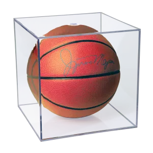 Basketball Clear Square Display Case with UV Block