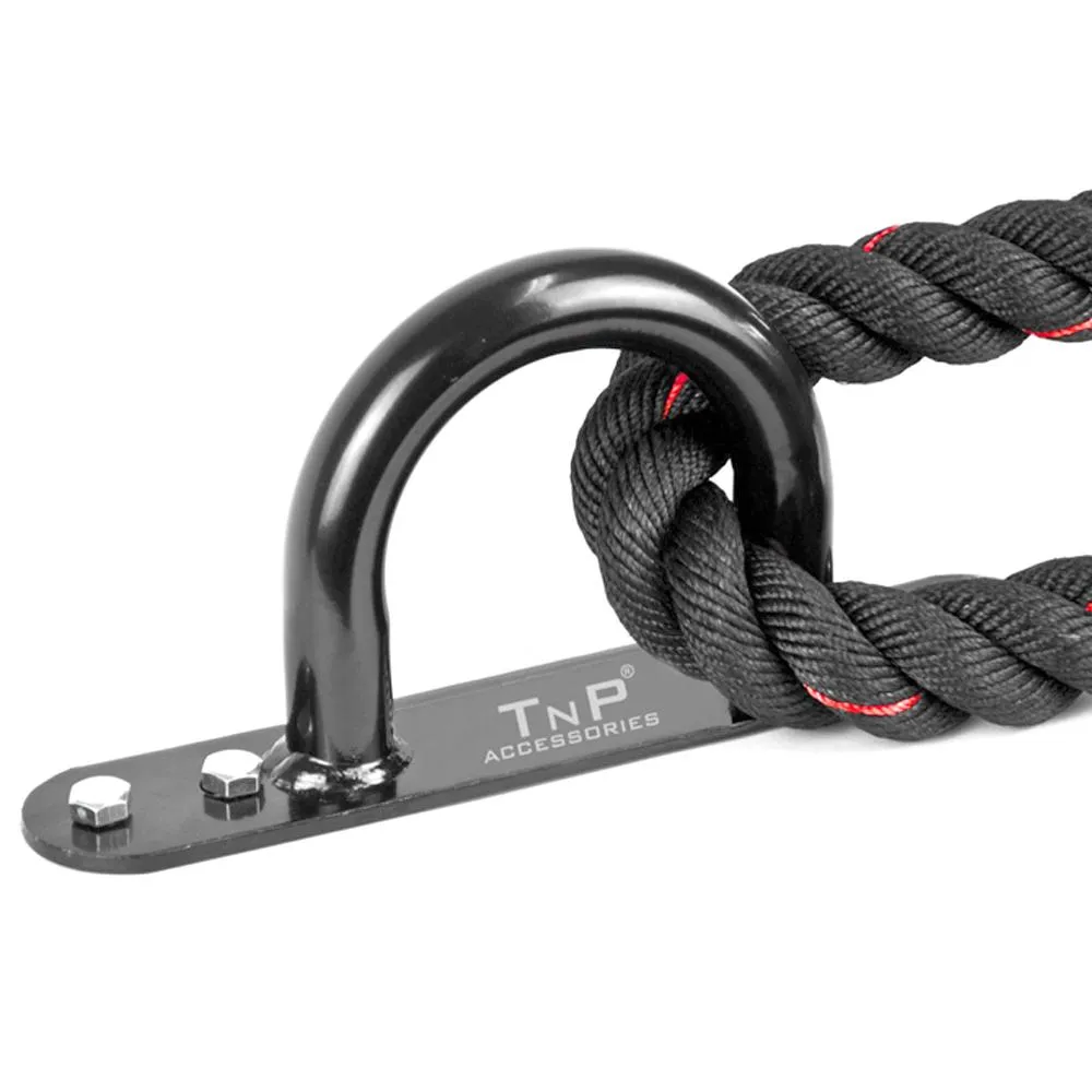 Battle Rope Wall/Ceiling/Floor Attachment Anchor - Black