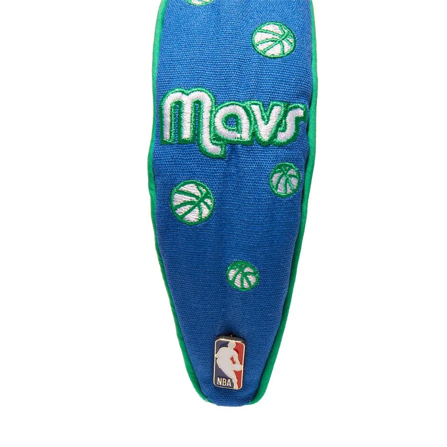 BLUE DALLAS MAVERICKS EMBROIDERED KNOTTED HEADBAND