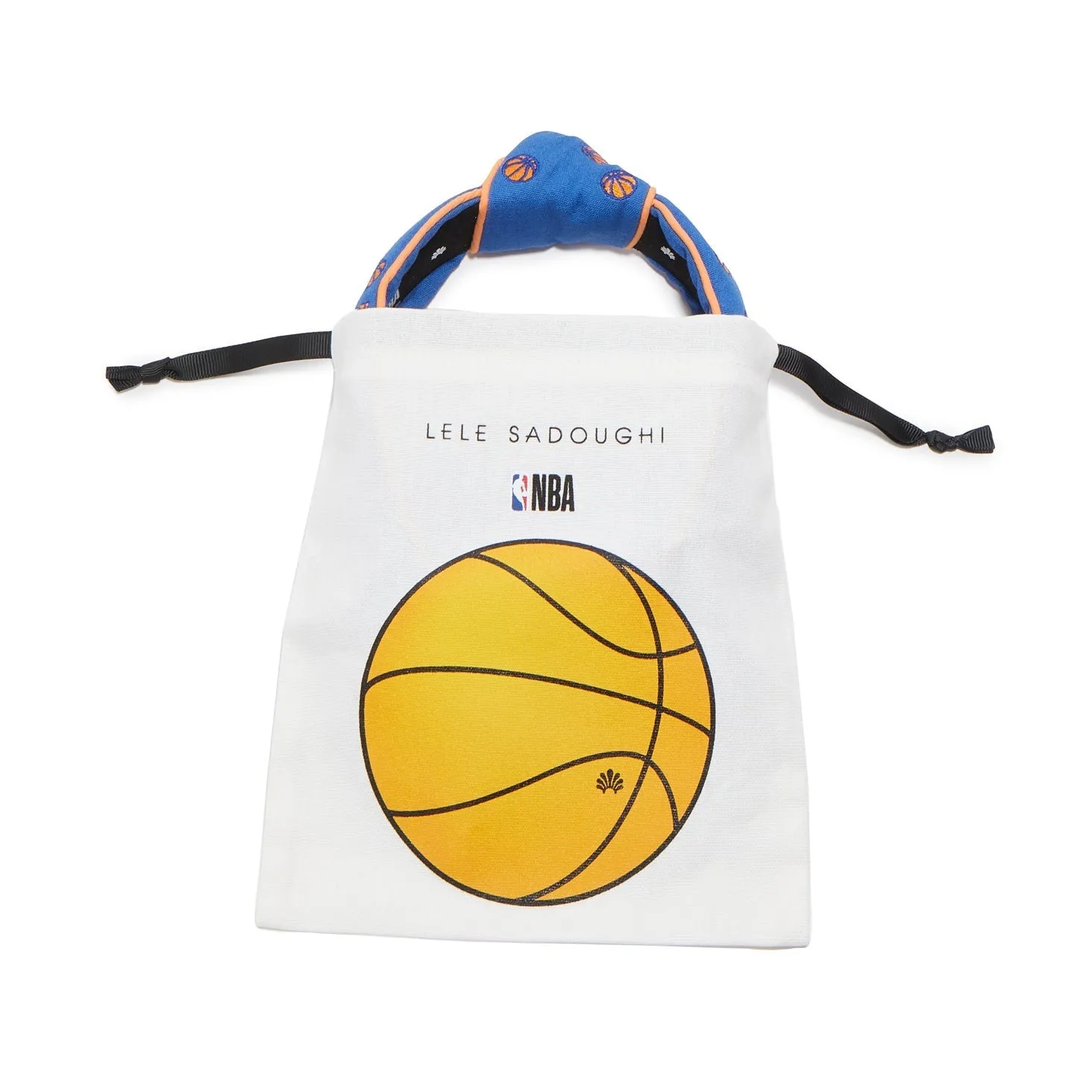 BLUE DALLAS MAVERICKS EMBROIDERED KNOTTED HEADBAND