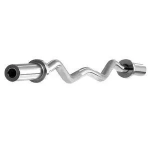 Body-Solid 47 Inch Olympic Curl Bar - Chrome