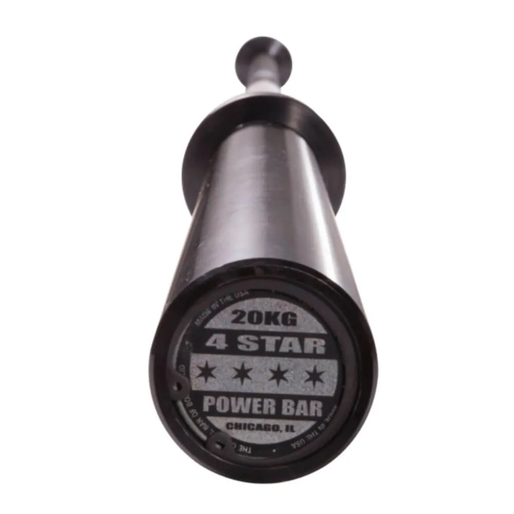Body-Solid 7' Black 4-Star Olympic Power Bar OB864STAR
