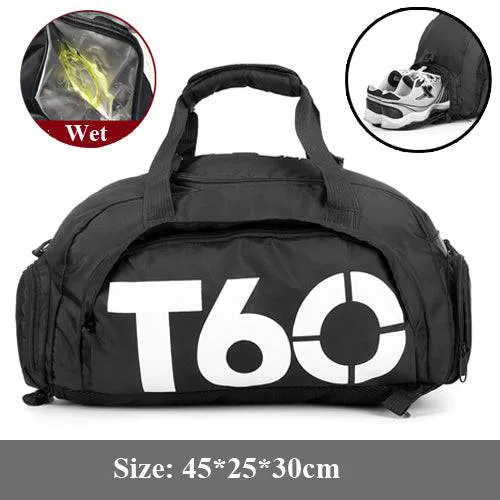 Dry Water Wet Separation Men Fitness Bag Waterproof Gym Sport Women Bag Outdoor Fitness Portable Ultralight Yoga Sports Bag