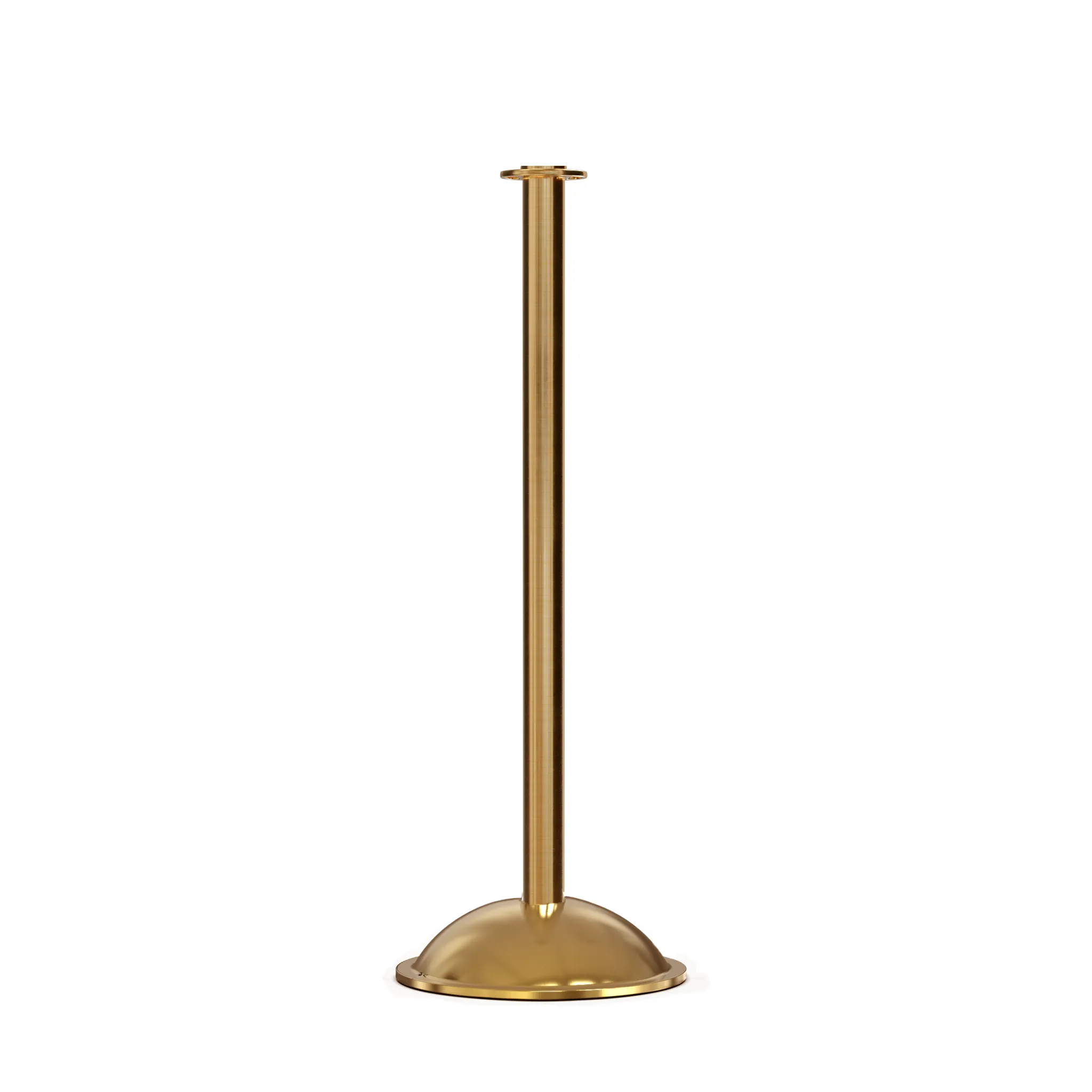 Flat Top Post and Rope Stanchion with Dome Base - Montour Line CDLine