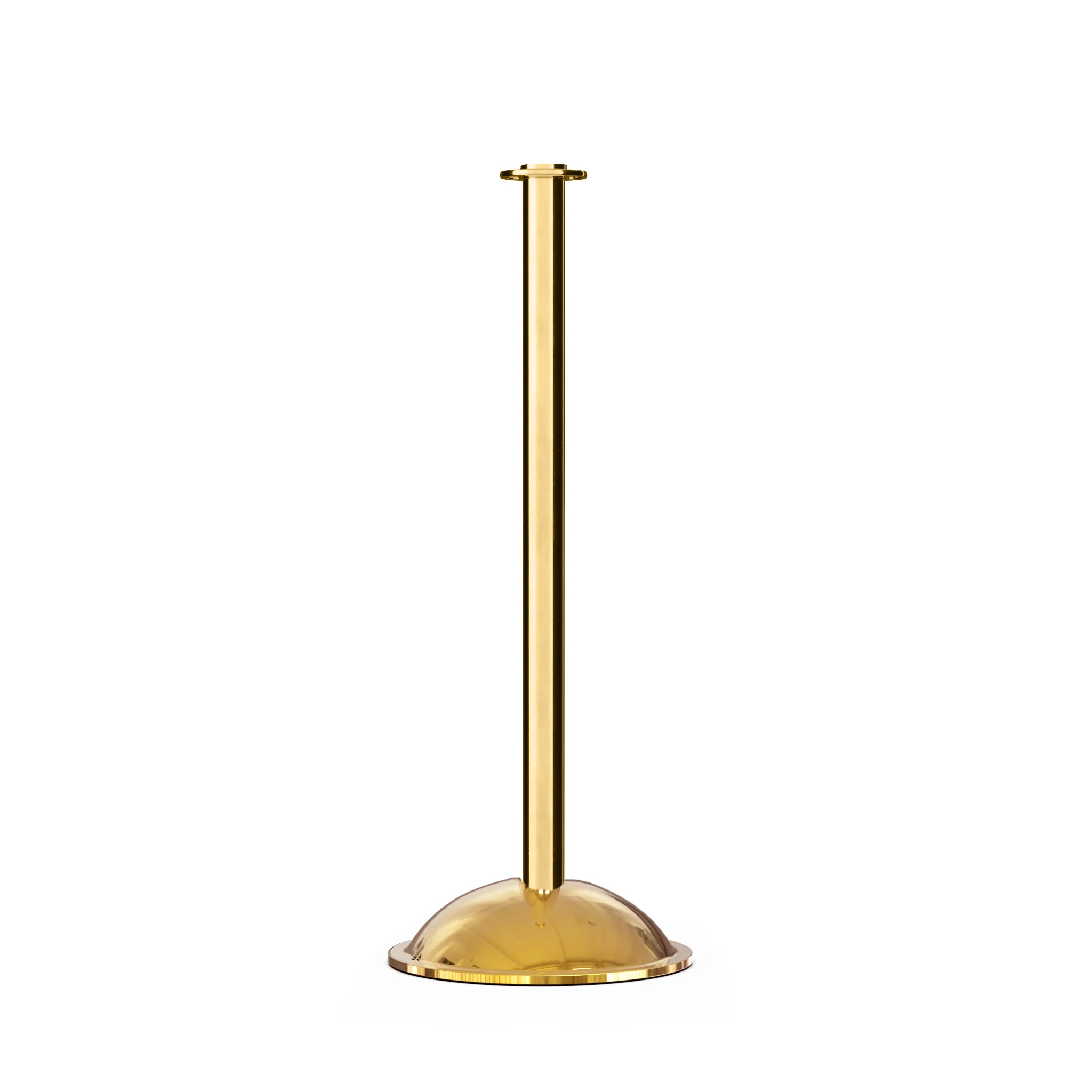Flat Top Post and Rope Stanchion with Dome Base - Montour Line CDLine
