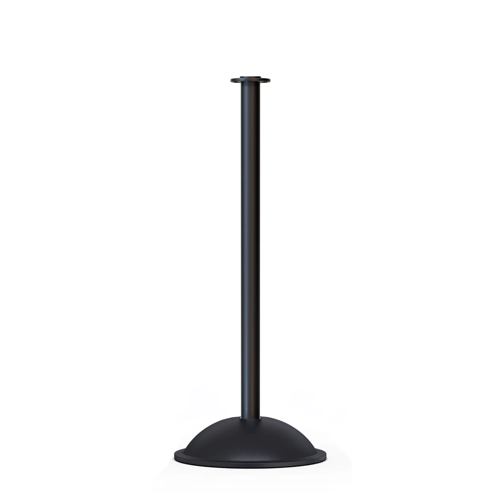 Flat Top Post and Rope Stanchion with Dome Base - Montour Line CDLine