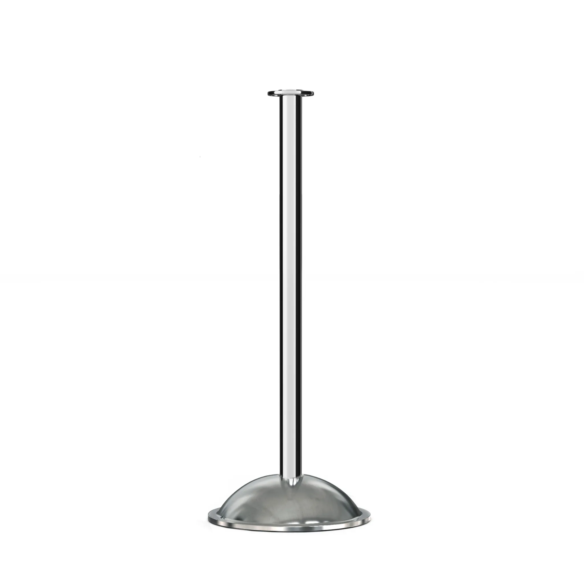 Flat Top Post and Rope Stanchion with Dome Base - Montour Line CDLine
