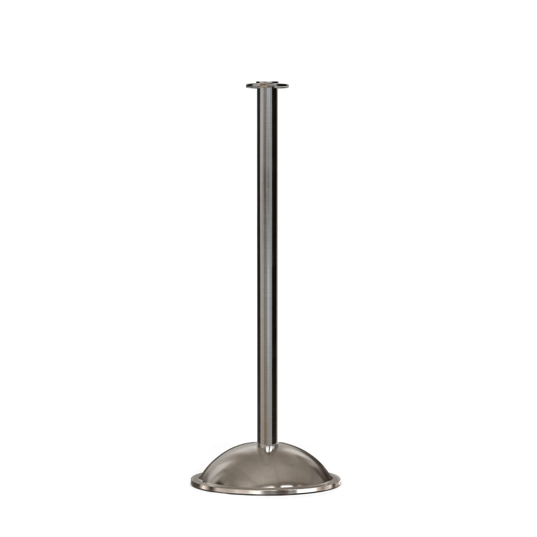Flat Top Post and Rope Stanchion with Dome Base - Montour Line CDLine