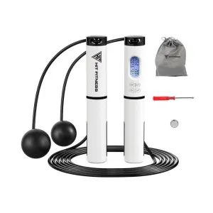 Hit Fitness Digital Calorie-Burning Skipping Rope with LCD Counter – Adjustable & Lightweight for Total Body Workouts