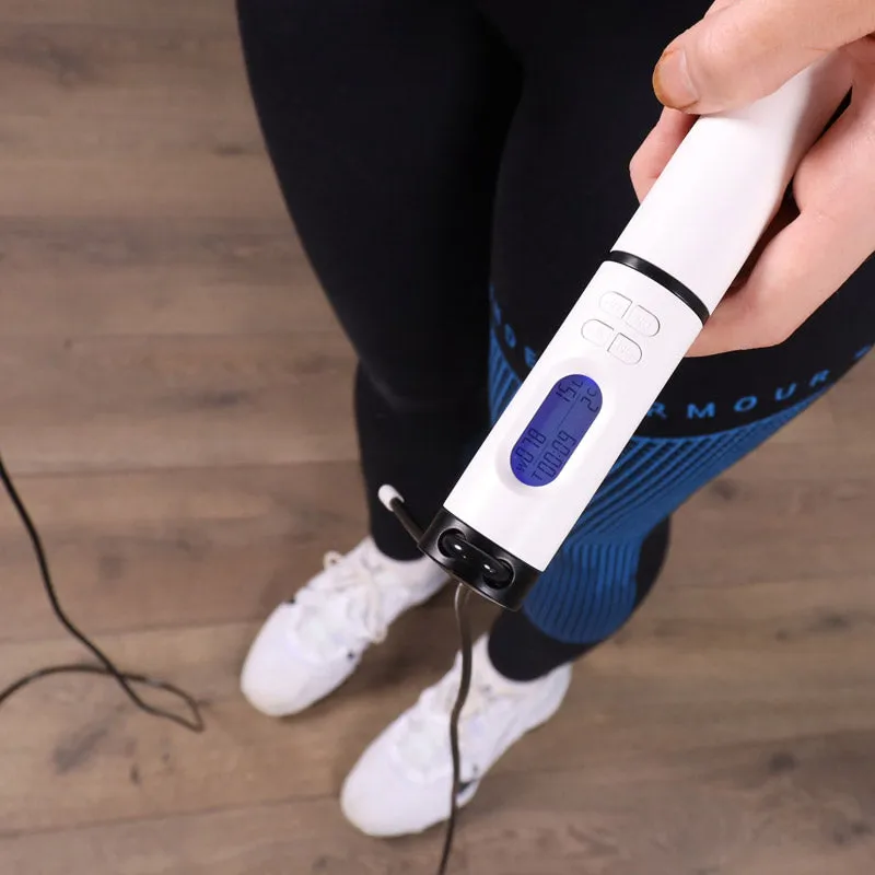 Hit Fitness Digital Calorie-Burning Skipping Rope with LCD Counter – Adjustable & Lightweight for Total Body Workouts