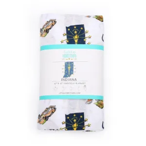 Indiana Baby Muslin Swaddle Receiving Blanket