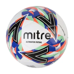 Mitre Ultimatch Futsal Ball 22 (White/Multi)
