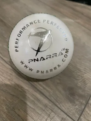 PNARRA 4-piece Cricket Leather Balls - White T20