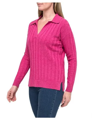 Rib Collared Pullover