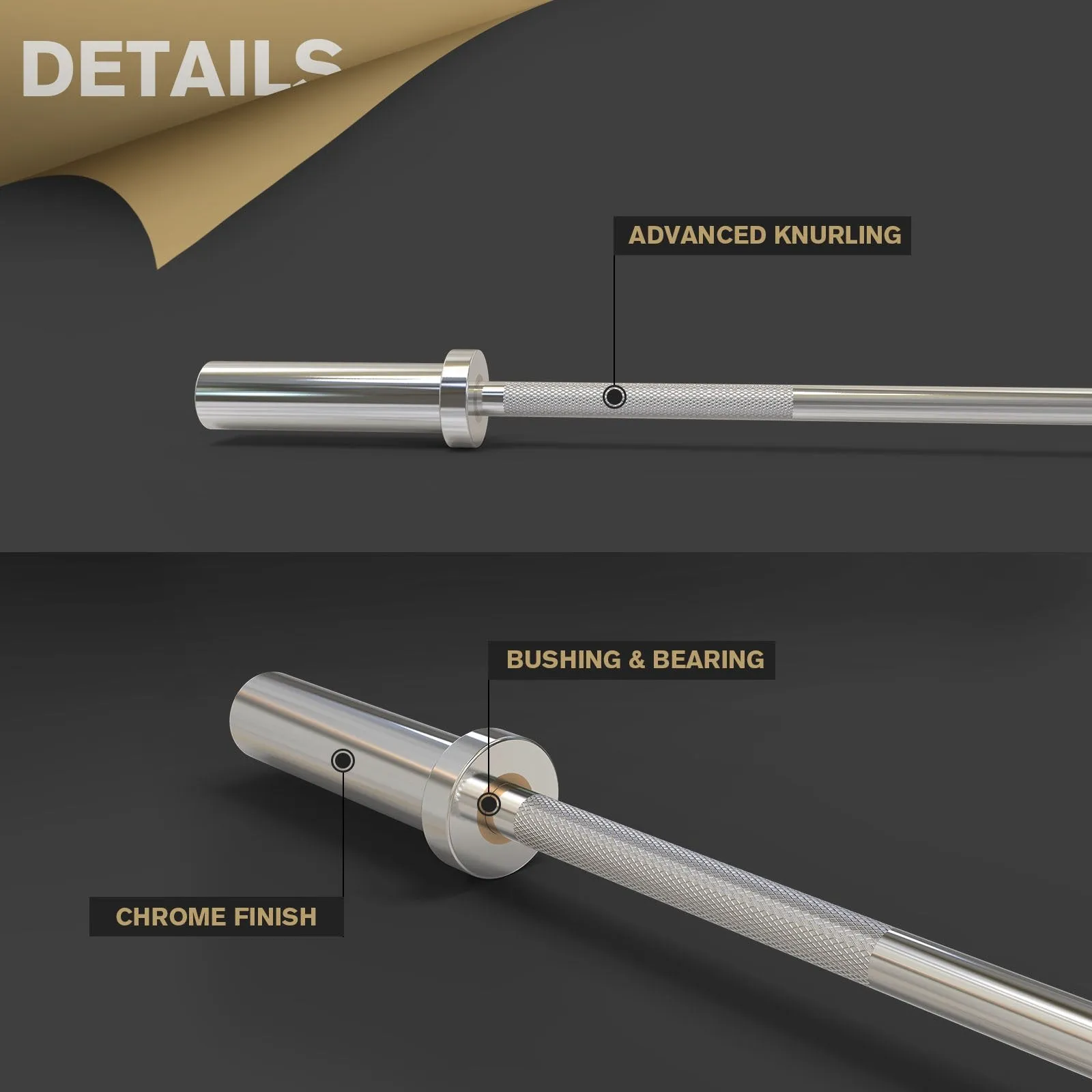 RitFit 4FT/5FT/6FT Straight Training Bar