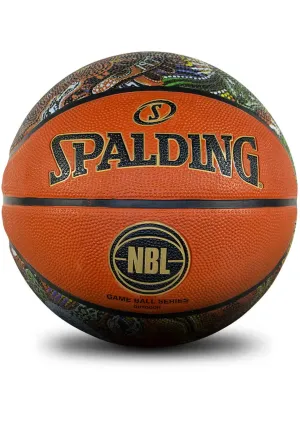 SPALDING GAME BALL SERIES OUTDOOR INDIGENOUS <br> BROWN