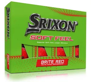 Srixon Soft Feel 13 Brite Red Golf Balls 1 Dozen