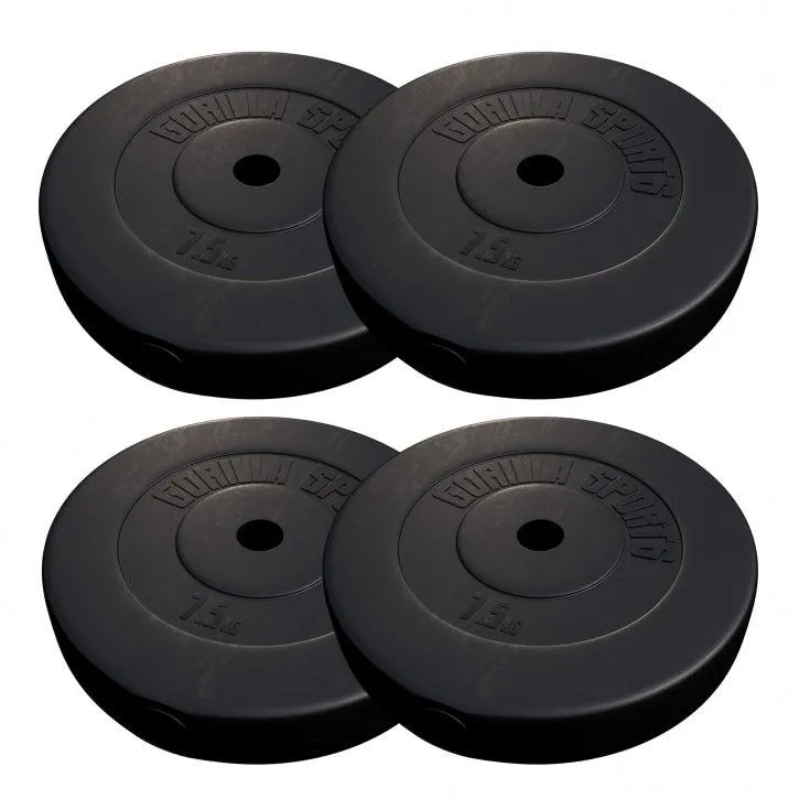 Vinyl Weight Plate Set - 4x 7.5KG